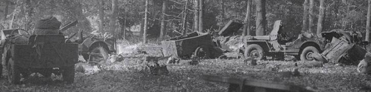 Grounds of the Hartenstein Hotel after the battle