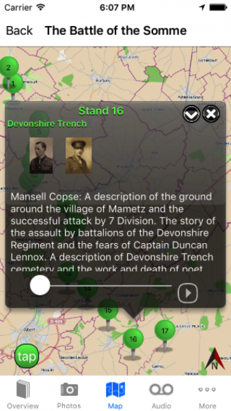 The Battle of the Somme - Stand 16 Devonshire Trench